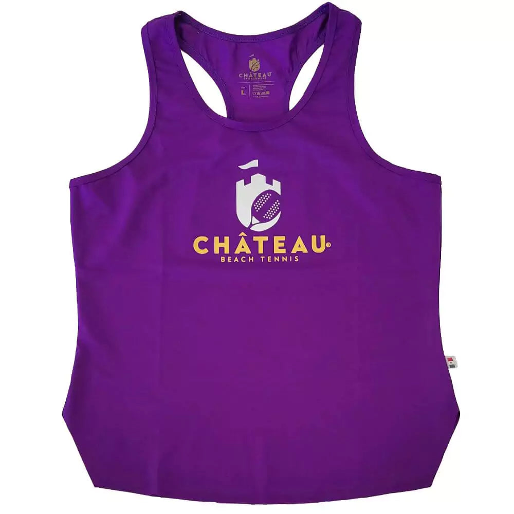 iamBeachTennis beach tennis boutique store - Chateau Sportswear brand beach tennis women's tank top color purple
