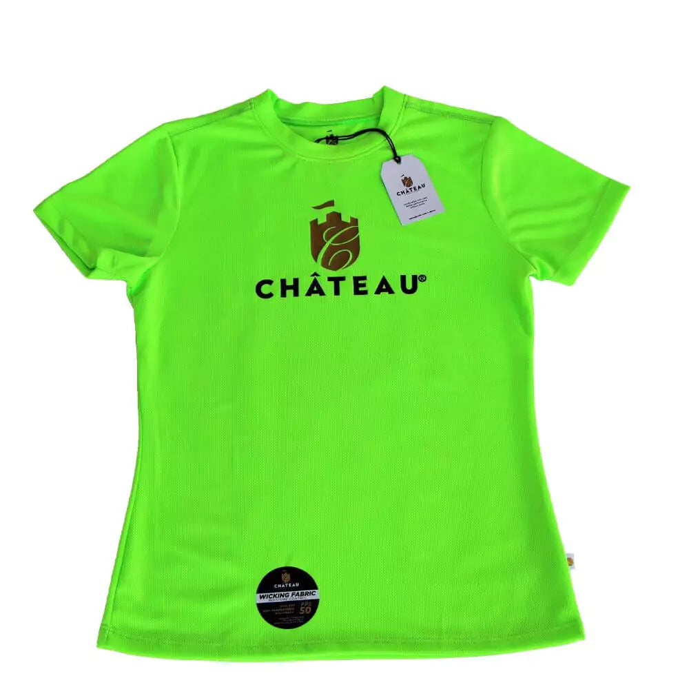 iamBeachTennis beach tennis boutique store - Chateau Sportswear brand classic women's t-shirt color neon green