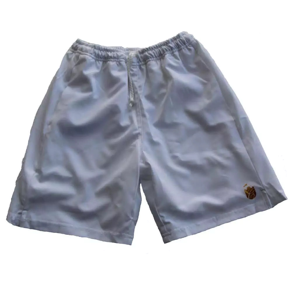 iamBeachTennis beach tennis boutique store - Chateau Sportswear brand classic men's shorts color white, front
