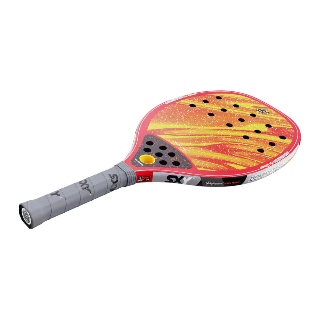 iam beachtennis online wharehouse store - Sexy Brand Beach Tennis Paddles - Racket model is SEXY The DOMINATOR "En Fuego" an advanced/professional beach tennis racket/racchetta. Raquet/Raquete is in a flat right orientation