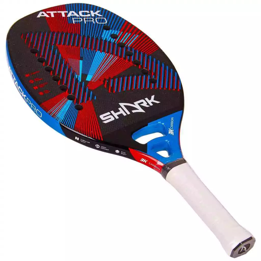 Shark ATTACK Beach Tennis Paddle / Racket (Racquet/Raquete ...