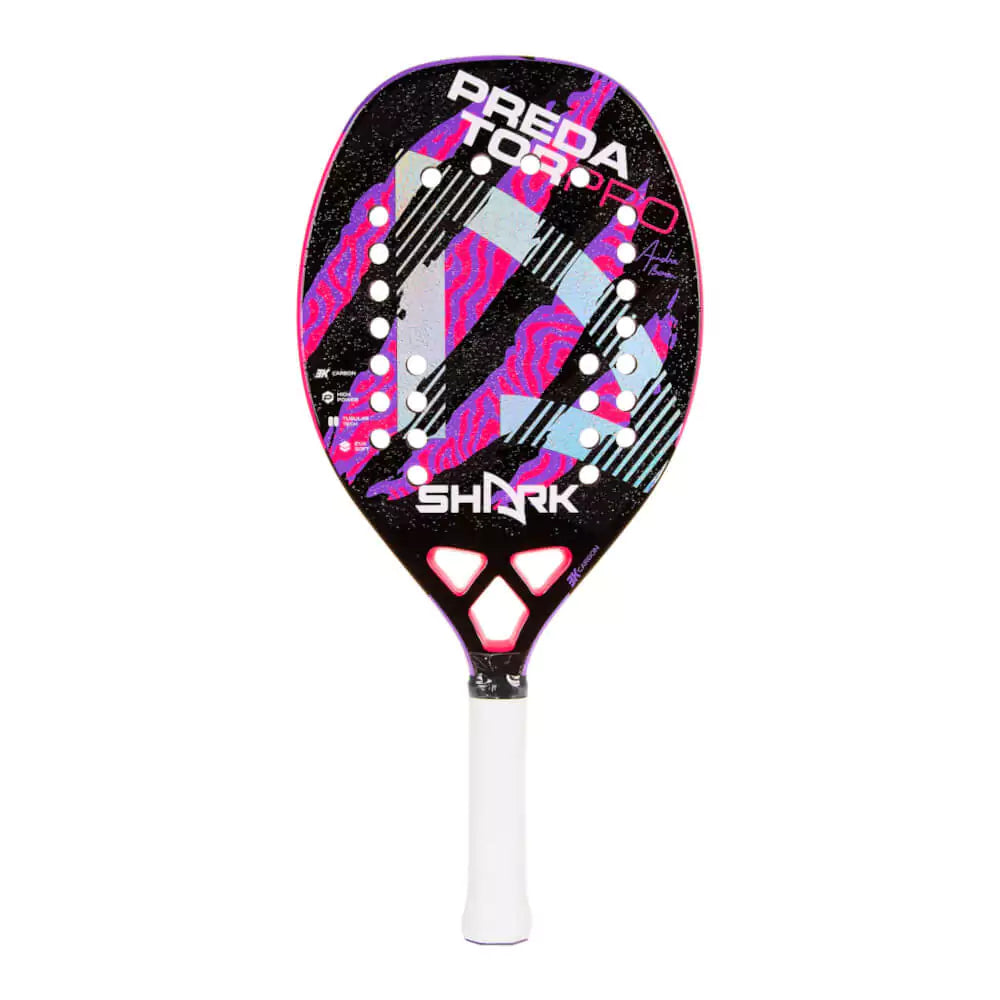 Shark PREDATOR 22mm Beach Tennis Paddle, Racket, Racquet, Raquete 