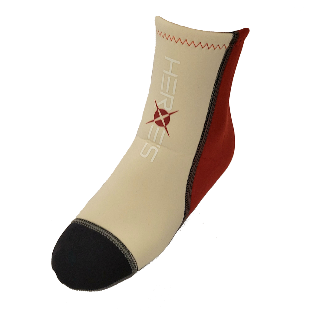 iamBeachTennis online store - Heroe's Italia beach tennis brand, Heroes beach tennis Sand Socks, Color red, white and black.