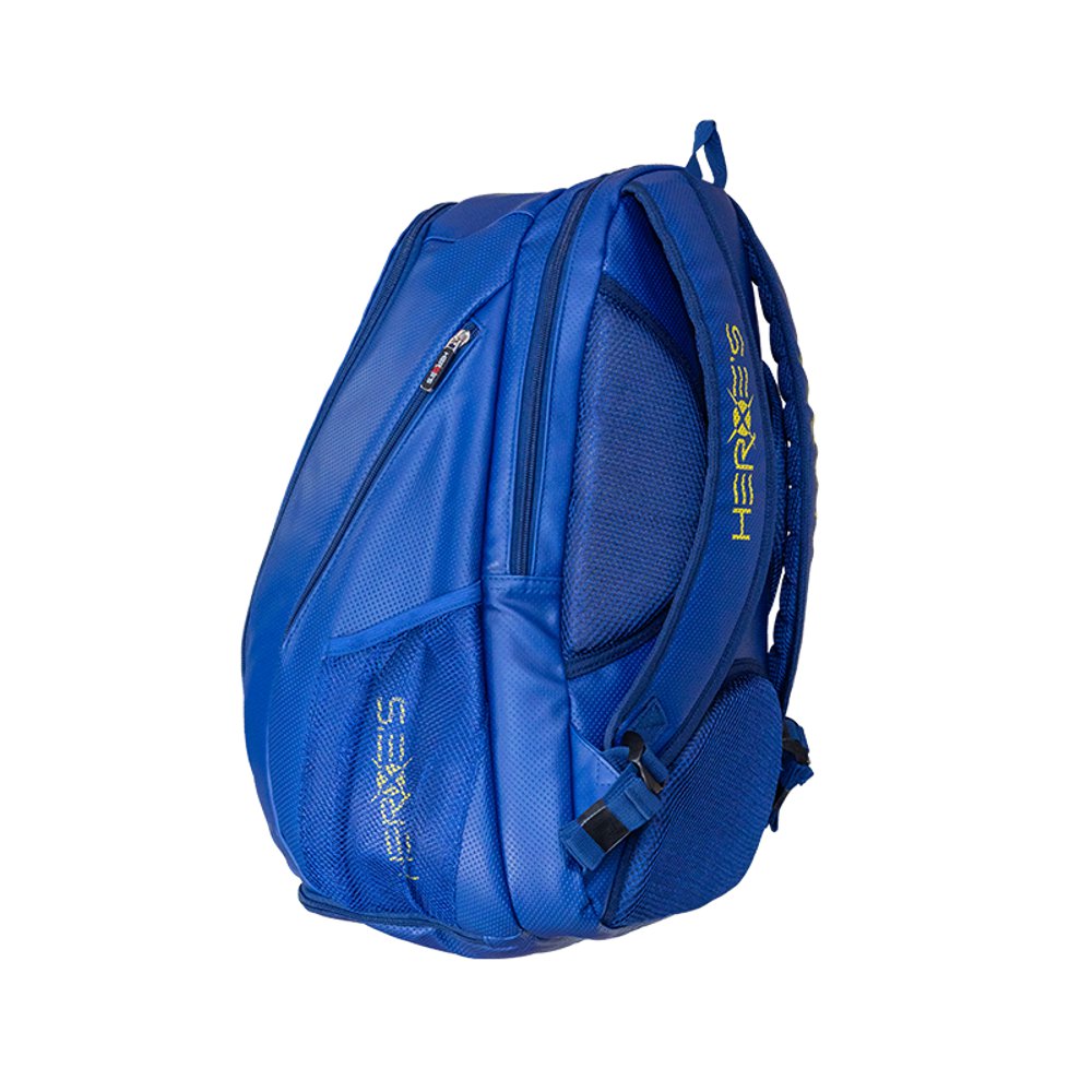 i am Beach Tennis store - Heroe's Italia brand beach tennis Gravity Blue backpack - back view
