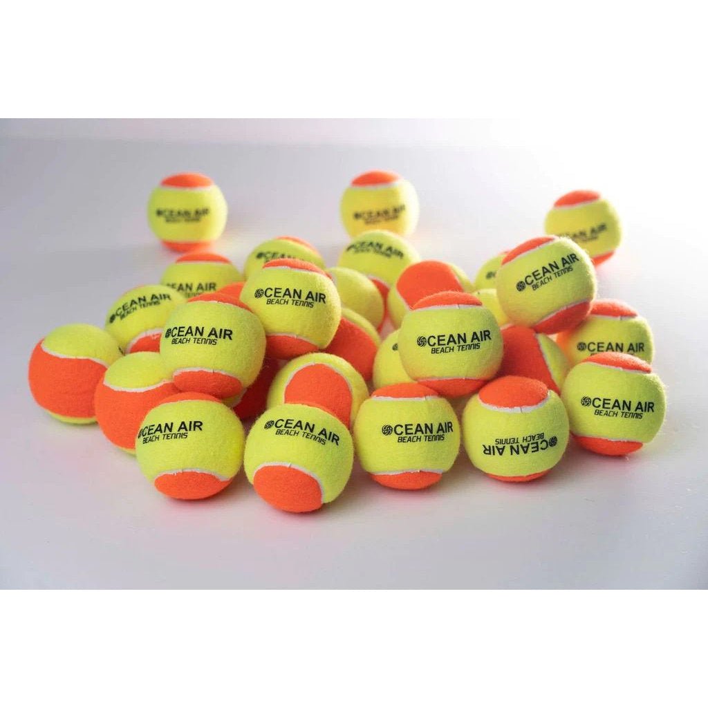 Shop for Beach Tennis Balls on "i am beach tennis",  Ocean Air stage 2 Beach Tennis Balls 60 pack