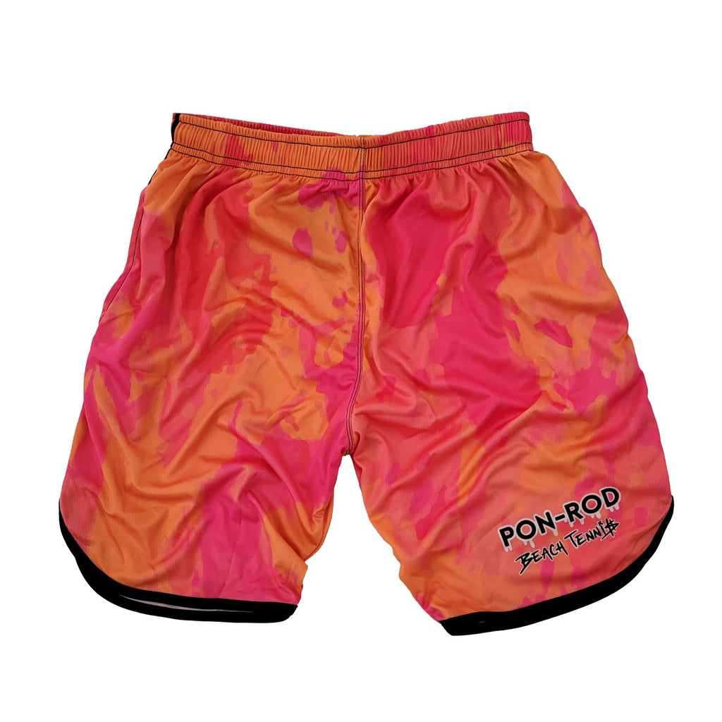 Shop i am beach tennis store, PON ROD Beach Tennis Brand Men's Orange Beach Tennis Shorts , front. 