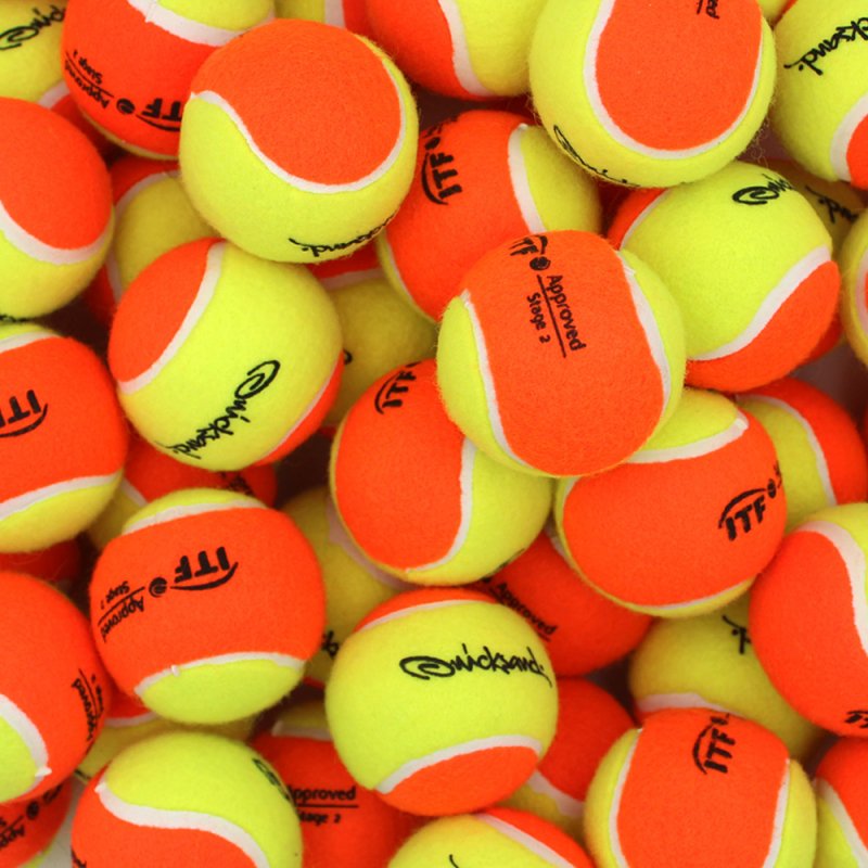Shop Beach Tennis Balls at iambeachtennis store - Quicksand Beach Tennis stage 2 yellow/orange beach tennis ball. ITF approved. 60 pack