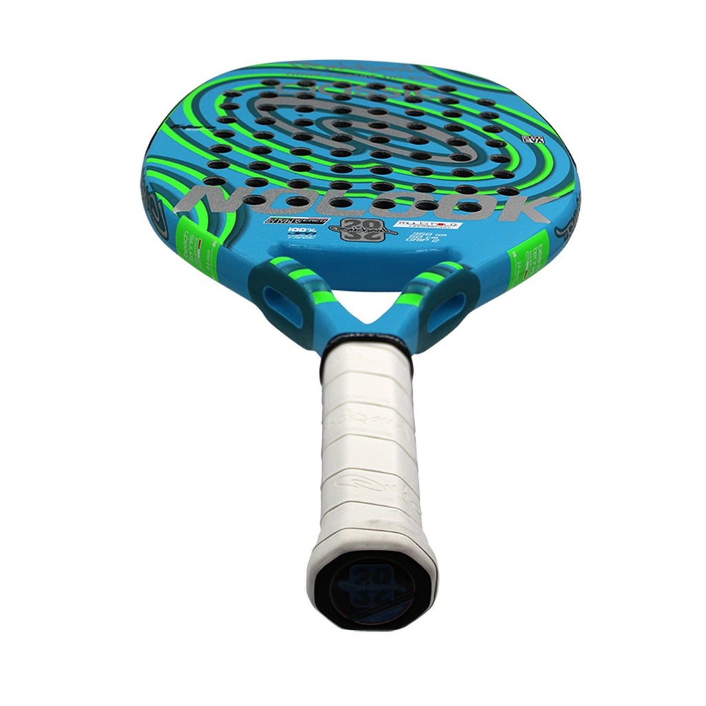 iamBeachTennis Miami Shop - Quicksand Beach Tennis Paddle, year 2022. The racquet model is a Quicksand NOLOOK CLASSIC  Advanced/Professional beach tennis racket / raquete. Vertical flat view of the racket / raquet / racchetta.