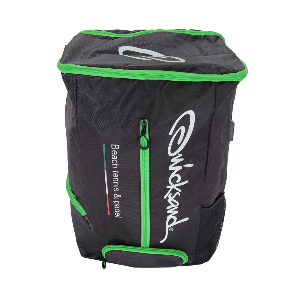 Shop Beach Tennis Bags.   Quicksand Green Beach Tennis and Padel backpack.