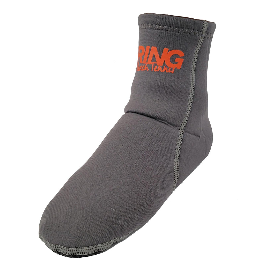Brand: Top Ring Beach Tennis, Item: Top Ring Fit Sand Sock in grey