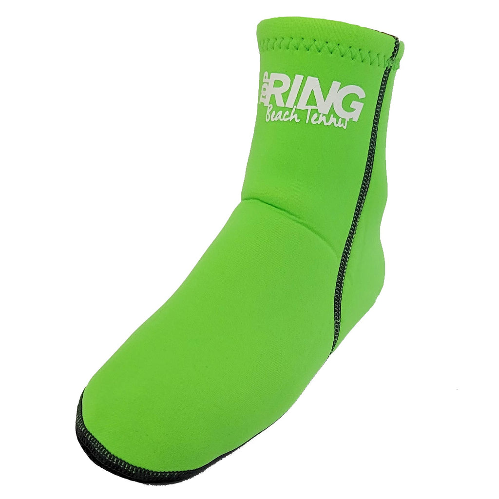 Brand: Top Ring Beach Tennis, Item: Top Ring Fit Sand Sock in green