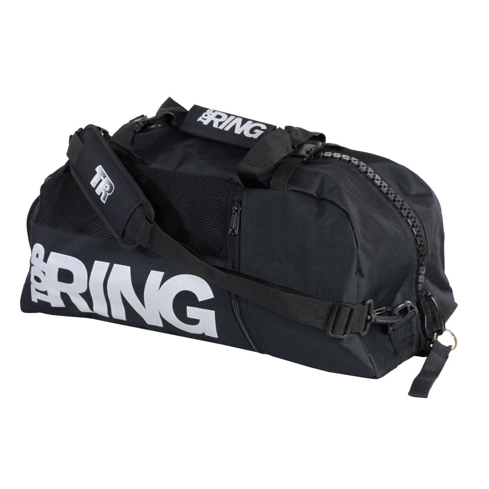Top Ring beach tennis brand, Beach Tennis Paddle/Racket Multisport Club Bag, color black - faceing right