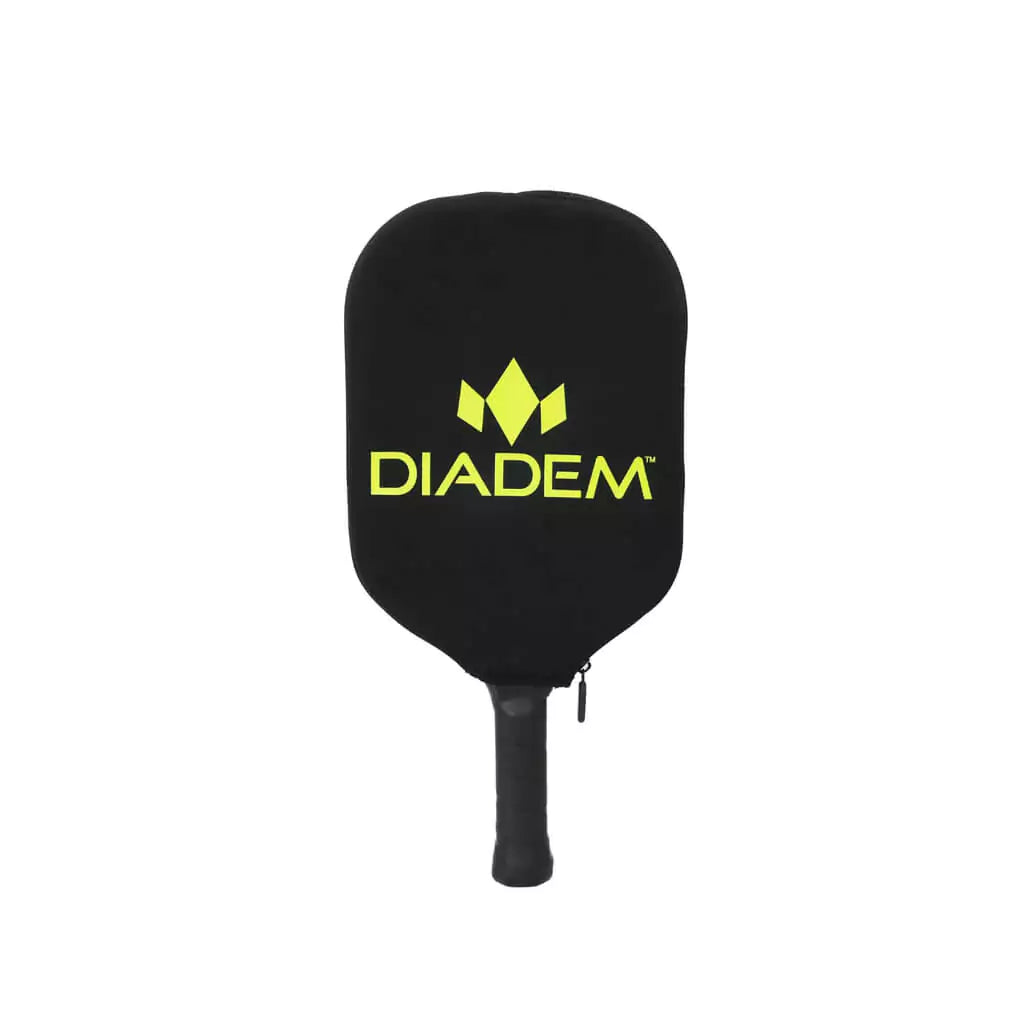 Shop iam-Pickleball a Miami Beach Boutique Store | iamRacketsports - Diadem Sports Pickleball Paddle Cover, color: Black and yellow